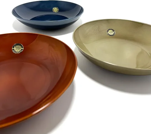 Vista 2 de Tradition Acoustic PLAWARE AMARILLO 9" Coupe Plate, Navy Blue, Diameter 9.4 inches (24 cm)