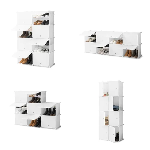 Vista 12 de Zapatero Modular Portátil InnovaGoods Blanco
