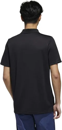 Vista 2 de adidas Camisa polo diseñada 2 Move de 3 rayas para hombre, Grey Five-black