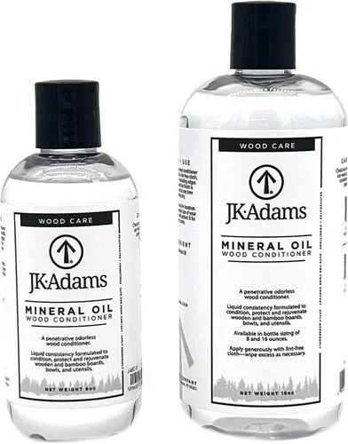 Vista 3 de J.K. Adams Acondicionador de madera de aceite mineral, aceite mineral de grado alimenticio para tablas de cortar de madera, uso para mantener