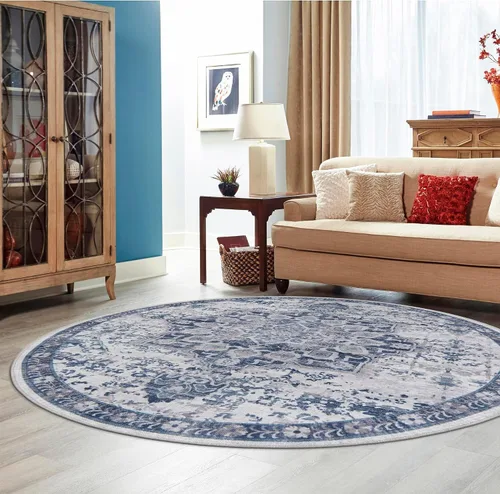 Vista 21 de Unique Loom Renaissance Collection - Alfombra rectangular de 2 x 3 pies 1 pulgada, color azul y verde Azul Verde/Azul