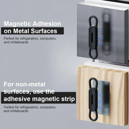 Vista 4 de WALLFID Paquete de 10 clips magnéticos de silicona para bolígrafos, ideal para bolígrafos de tinta de gel o marcadores de borrado en seco