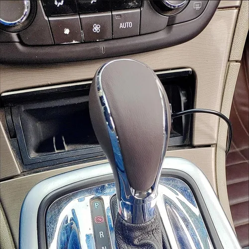 Vista 6 de Flylin - Pomo de cambio de marchas automático para coche, pomo de cambio de marchas con cubierta, mango de palanca de cambios para Buick GM ZR Regal