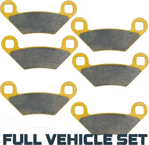 Vista 2 de Polaris Sportsman 850/570/550/450 2009-2026 Juego de pastillas de freno de cerámica delanteras y traseras