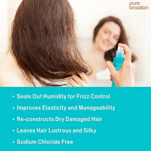 Vista 6 de PURE BRAZILIAN Acondicionador sin enjuague, tratamiento nutritivo sin enjuague enriquecido con queratina para fortalecer y fortalecer tu cabello