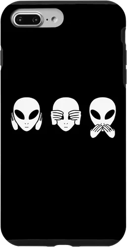 Vista 12 de Alien See Hear Speak No Evil Funny Extraterrestrial Space Case for iPhone 17