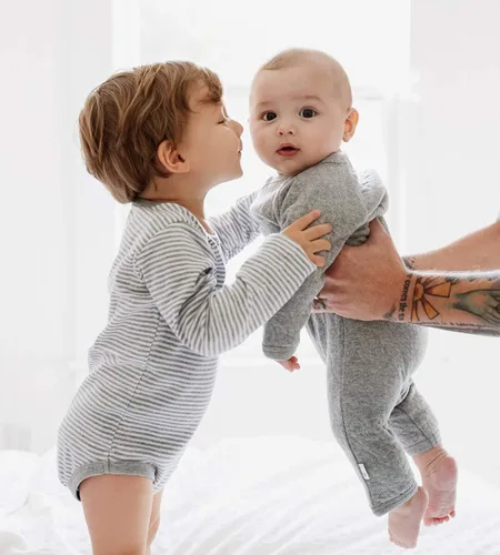 Vista 3 de Burts Bees Baby baby-girls Bodysuits 3-pack Long Short-sleeve One-pieces 100 Organic Cotton