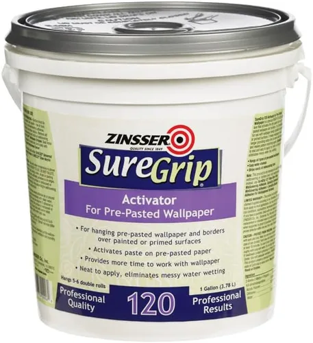 Vista 2 de Activador Zinsser 2906 SureGrip 120 de 1 galón para adhesivo de papel pintado prepegado