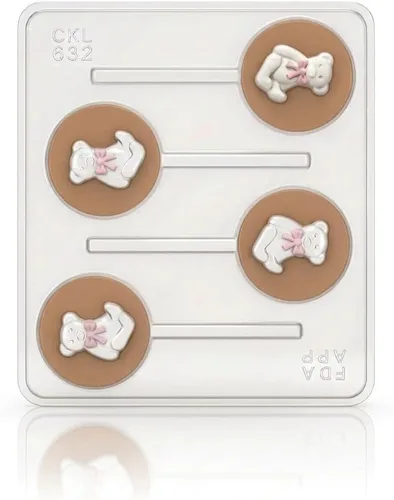Vista 5 de Molde de caramelo de chocolate con diseño de oso de peluche Baby Shower 632