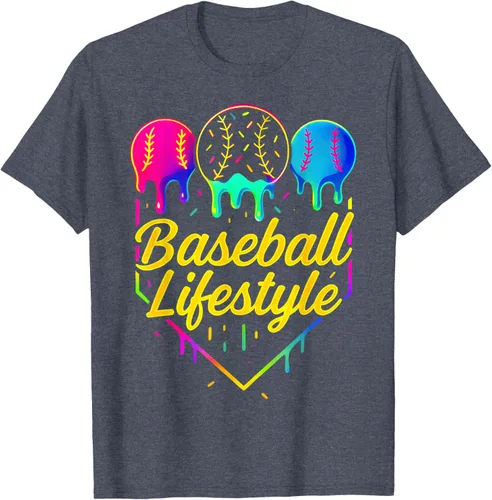 Vista 80 de Baseball Life Style 101 - Camiseta de béisbol para jóvenes