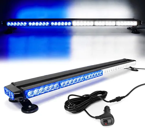 Vista 17 de Barra de luz estroboscópica de emergencia de 14.5'' con 32 LED para techo, doble lado, luz de advertencia de peligro, luz de seguridad con imán