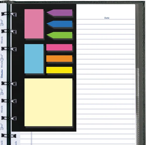 Vista 3 de Blueline MiracleBind - Accesorio para cuaderno, notas adhesivas, papeles de colores surtidos (AFA9050SN)