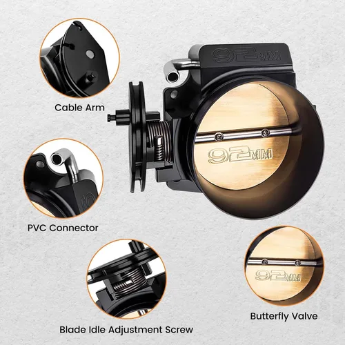 Vista 3 de maXpeedingrods Cuerpo del acelerador de 92 mm para LSX LS1 LS2 LS3 LS6 LS7 para GM Gen III
