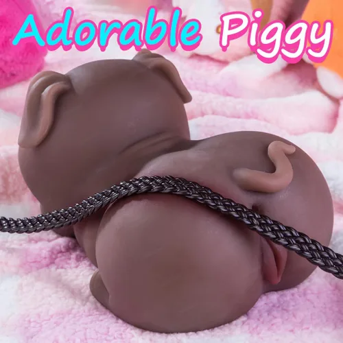 Vista 2 de Muñeca sexual realista para hombres, masturbador masculino de cerdo con vaginal apretado y anal profundo, juguete sexual de tamaño completo, lindo