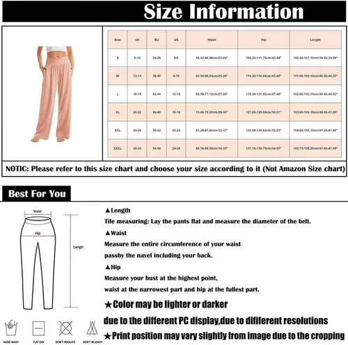 Vista 6 de Pantalones de yoga de pierna ancha para mujer, casuales, holgados, de cintura alta, cruzados, pierna recta, pantalones de entrenamiento, pantalones