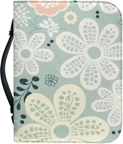 Vista 16 de Flashideas Funda de transporte ligera de la Biblia de la PU para las mujeres, cubierta de la Biblia de moda con asa para el estudio