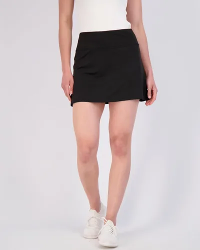 Vista 2 de Real Essentials Paquete de 4 falda pantalón deportiva para mujer, ligera, cómoda y transpirable (disponible en tallas grandes)