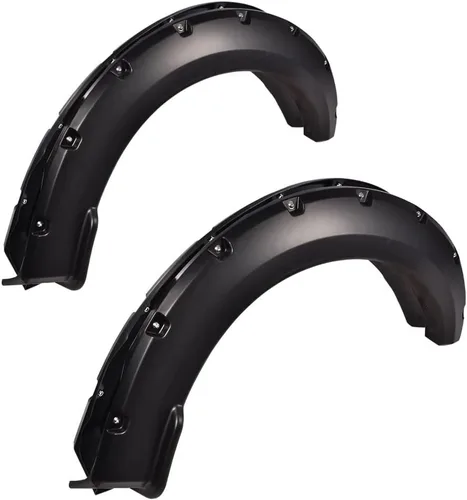 Vista 11 de CHEDA Guardabarros compatibles con Ford F150 2018-2020, color negro, estilo de fábrica, texturizado, pintables, 4