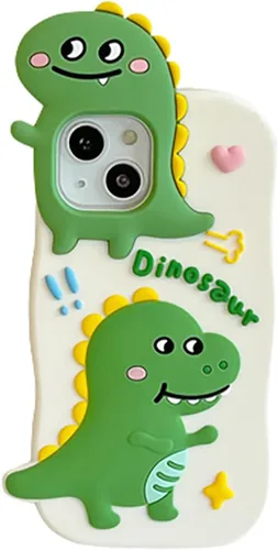 Vista 9 de Funda de silicona suave con diseño de flores coloridas de personajes de moda kawaii 3D para iPhone 12/iPhone 12 Pro de 6.1 pulgadas