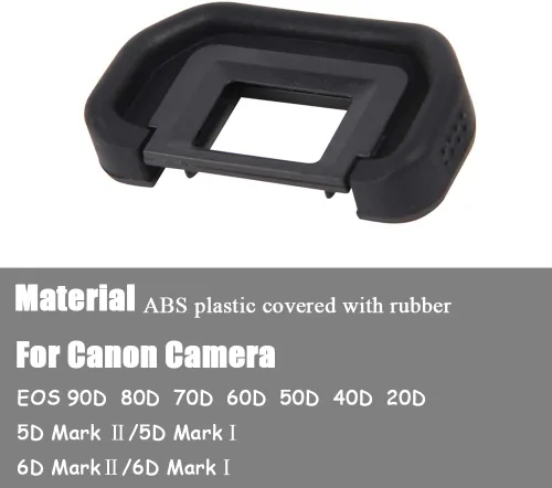 Vista 3 de 90D EB Visor ocular ocular para Canon EOS 90D/80D/70D/60D/50D/40D/20D/5D Mark ⅡI/6D MarkⅡI/6D MarkⅡI/Cámara digital [2 paquetes], repuesto ocular
