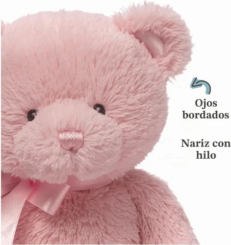 Vista 4 de GUND My First Teddy Bear - Animal de peluche rosa de 10 pulgadas para mayores de 0 años