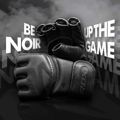 Vista 5 de RDX Guantes MMA de piel maya real de alta calidad, guantes de combate y agarre para artes marciales mixtas para entrenamiento, guantes de lucha