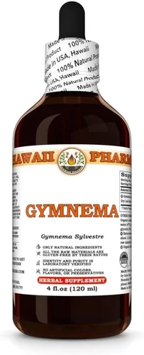 Vista 2 de Hawaii Pharm Extracto líquido de hojas Gymnema, 4 onzas líquidas, paquete de 2