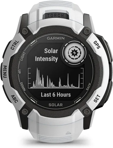 Vista 7 de Garmin Instinct 2X Solar (Whitestone) - Paquete de reloj inteligente con GPS resistente, GNSS multibanda, monitoreo de salud 247, notificaciones