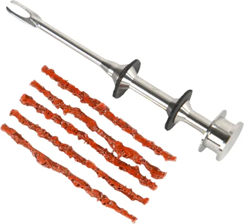 Vista 4 de Kit de Reparación de Neumáticos Sin Cámara MTB de Every Rider's Must - Herramienta de Enchufe de Neumáticos de Bicicleta Se Almacena en el Eje