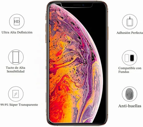 Vista 3 de Ailun 3 Pack Screen Protector for iPhone 11 Pro/iPhone Xs/iPhone X Pantalla de 5.8 pulgadas, vidrio templado, borde 2.5D, funciona con la mayoría