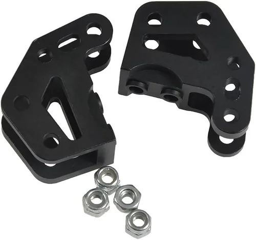 Vista 4 de Aleación doble inferior montaje de enlace de choque para 1/10 RC Crawler Axial Wraith 90018 RR10
