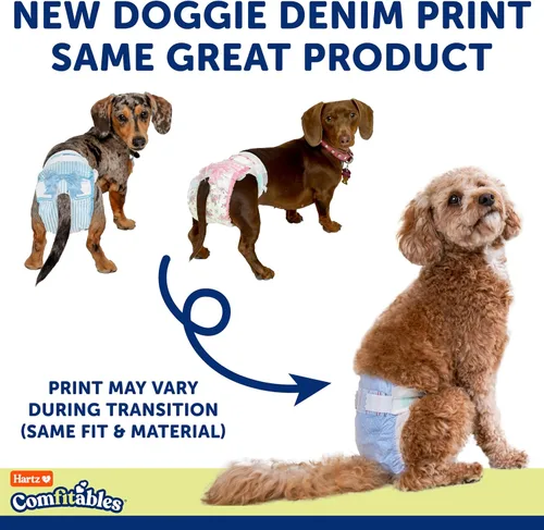 Vista 6 de ¡Nuevo! Hartz Comfitables Pañales desechables para perros, talla XXS, 12 unidades, ajuste cómodo y seguro, fáciles de colocar, súper absorbentes