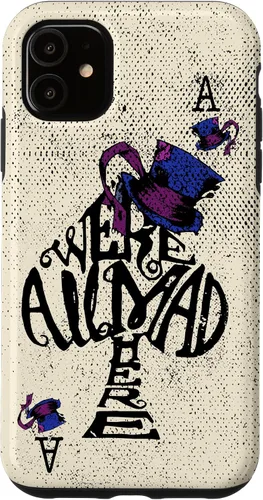 Vista 8 de iPhone 16 We're All Mad Here - Funda de Alicia en el País de las Maravillas