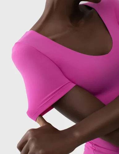 Vista 5 de PUMIEY Body de manga corta con cuello en V para mujer, colección Sharp