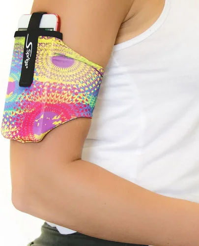 Vista 6 de Sprigs Funda de brazalete para teléfono para iPhone 14, 13, 12, 11, X Galaxy Z, S22, S21, S20 Google Pixel 7, 6, 5. El brazalete para correr más