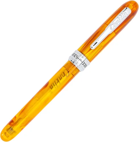 Vista 4 de Conklin Symetrik - Pluma estilográfica en caramelo Sundae con punta de punta, lujoso instrumento de escritura para escritura creativa y expresiva