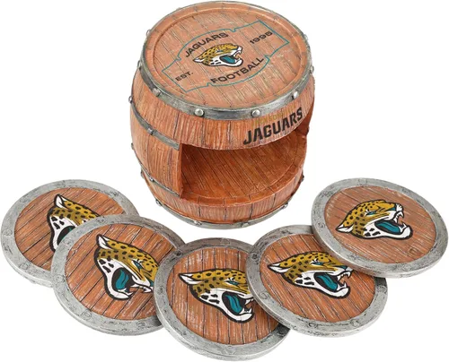 Vista 41 de FOCO NFL Team Logo 5-Pack Barrel Beverage Drink Coaster Set