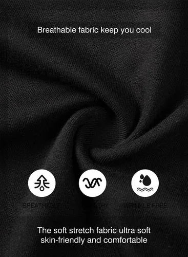 Vista 5 de JMIERR Paquete de 3 camisetas de algodón Hipster Hip Hop de cuello redondo para hombre