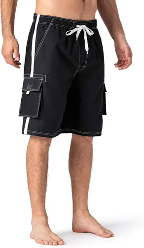 Vista 3 de TACVASEN Men's Summer Quick Dry Swim Trunks Bathing Suit Shorts with Lining Men