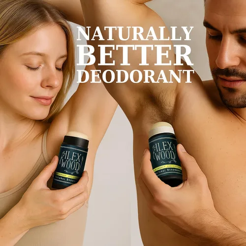 Vista 5 de The Ilex Wood Desodorante natural – 2.4 fl oz. Hecho a mano, sin sal de aluminio, sin plástico, libre de crueldad y alcohol, vegano, tubo de cartón