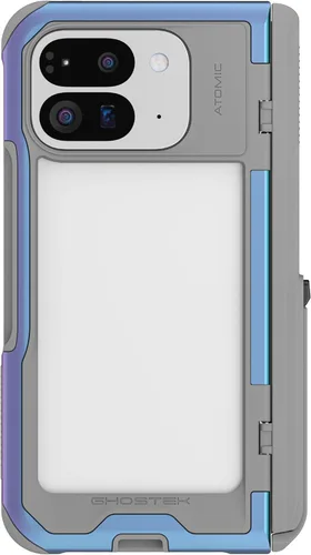 Vista 25 de Ghostek Atomic - Funda delgada transparente, parachoques de aluminio, protección resistente a prueba de golpes para Google Pixel 7 (6.3 pulgadas)