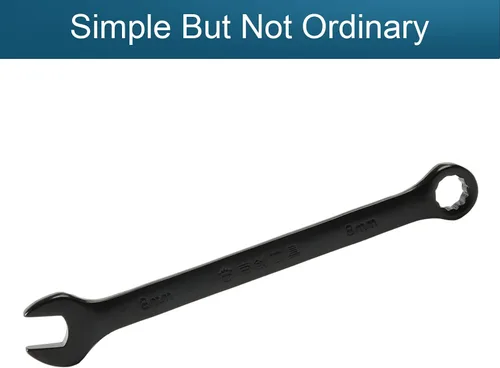 Vista 4 de Utoolmart Llave combinada de apertura de 0.315 in, llave de trinquete de 12 puntos, material Cr-V con revestimiento de electroforesis negro