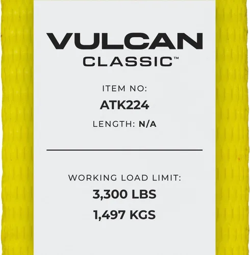 Vista 9 de VULCAN Kit completo de amarre de correa de eje con correas de trinquete de gancho a presión, amarillo clásico, incluye (4) correas de eje de 22
