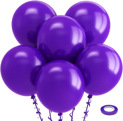Vista 227 de Bezente Paquete de 150 globos de látex mate color burdeos de 5 pulgadas rojo (07-Red-G42)