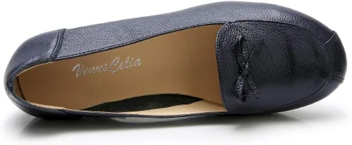 Vista 5 de VenusCelia Zapato plano ancho con lazo para mujer
