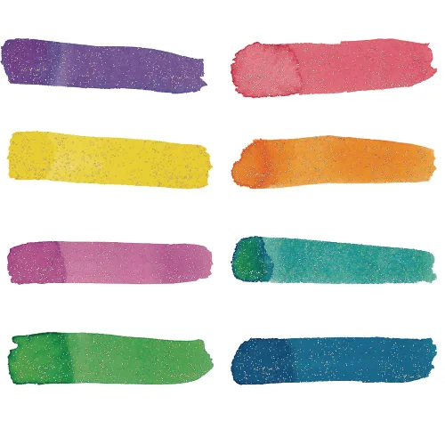 Vista 3 de Colorations Pintura líquida para acuarela sin parabenos, juego de 8 colores vibrantes, 8 onzas líquidas, no tóxica y fabricada en los Estados Unidos