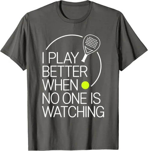 Vista 110 de Camiseta de tenis de pádel I Play Better When No One is Watching