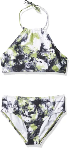 Vista 9 de Kanu Surf Mahina bikini halter de 2 piezas para niñas, traje de baño para playa mahina azul