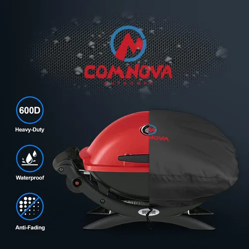 Vista 4 de Comnova Weber Q Series - Cubierta para parrilla – Resistente e impermeable, cubierta de barbacoa de 26.5 pulgadas para Q1000, Q1200, Q1400