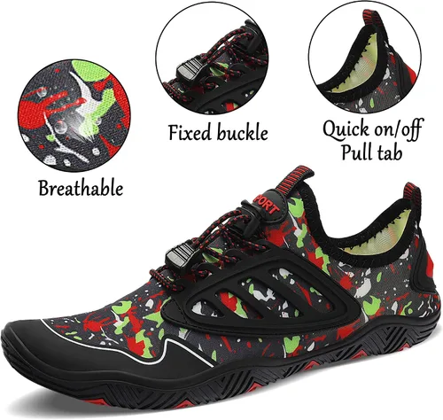 Vista 3 de JointlyCreating - Zapatos de agua para hombres y mujeres, atléticos, para el aire libre, de secado rápido, zapatos para playa, piscina, yoga